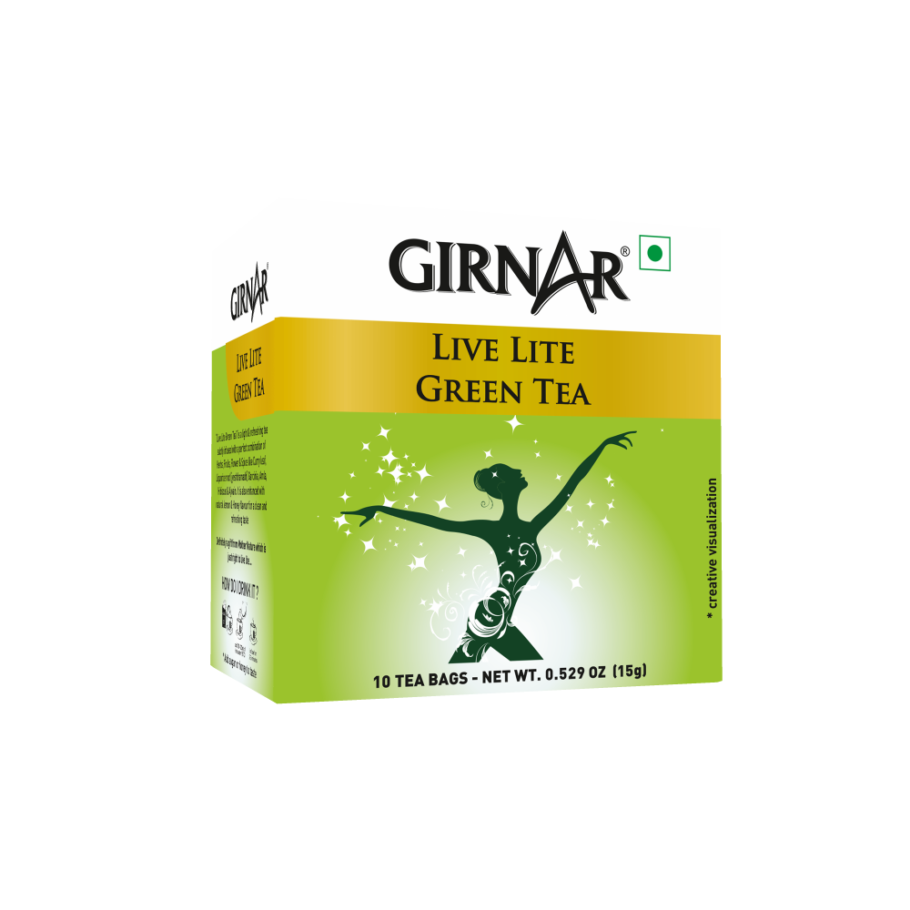 Green Tea Bags - Live Lite 10 Tea Bags