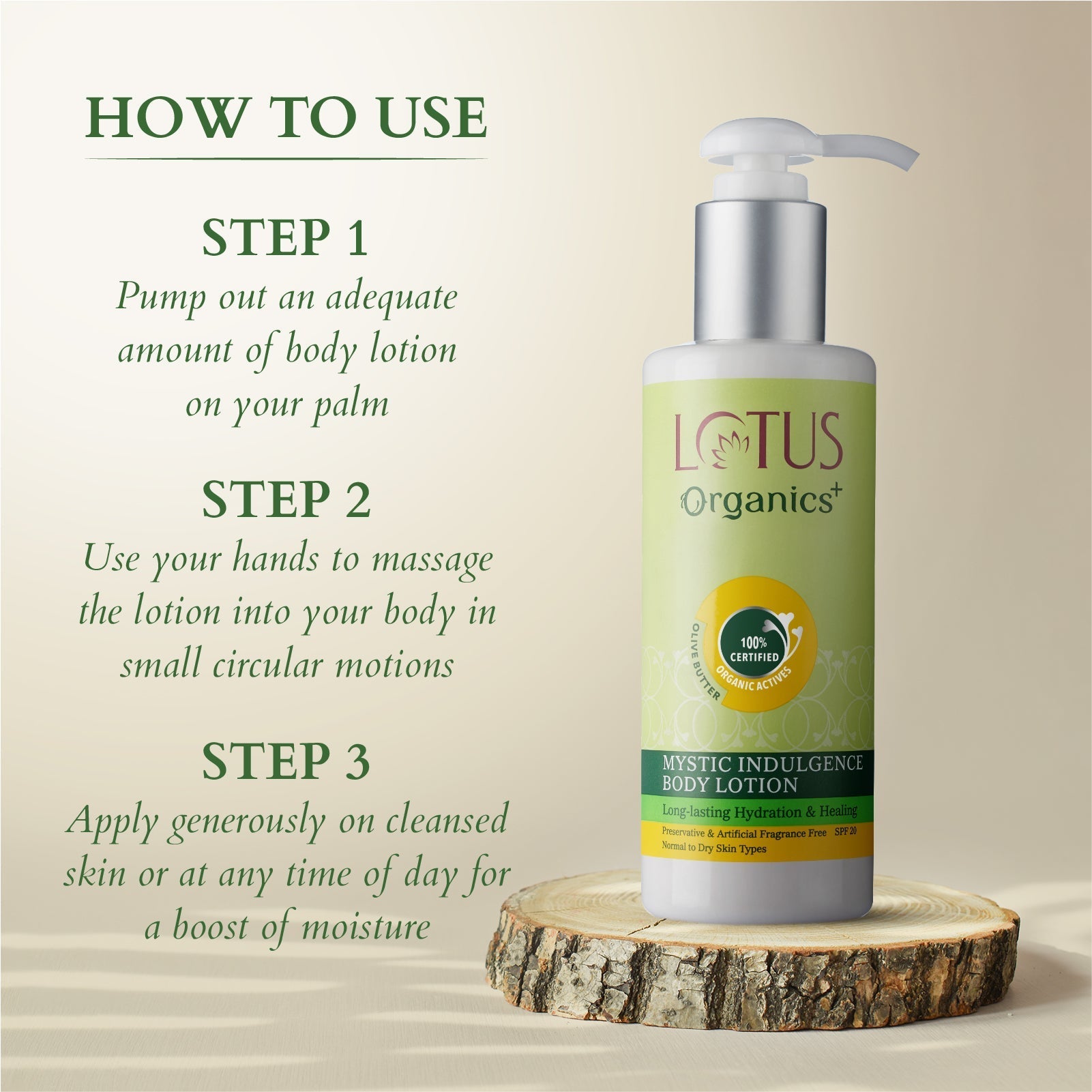 Organics+ Mystic Indulgence Body Lotion SPF 20 