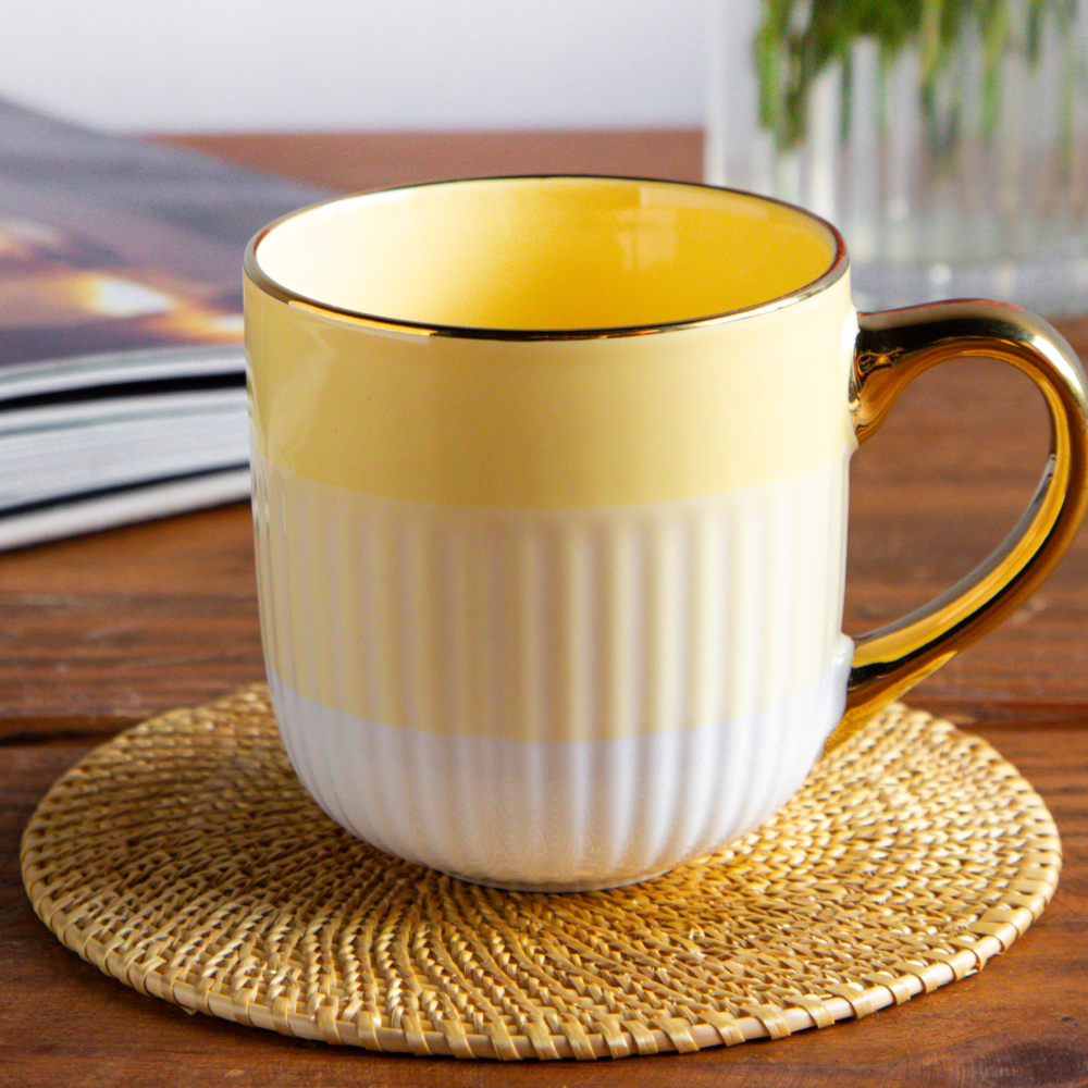 Radiance Coffee Mug – Amber Dawn (Set of 2) – 300 ml 300ml