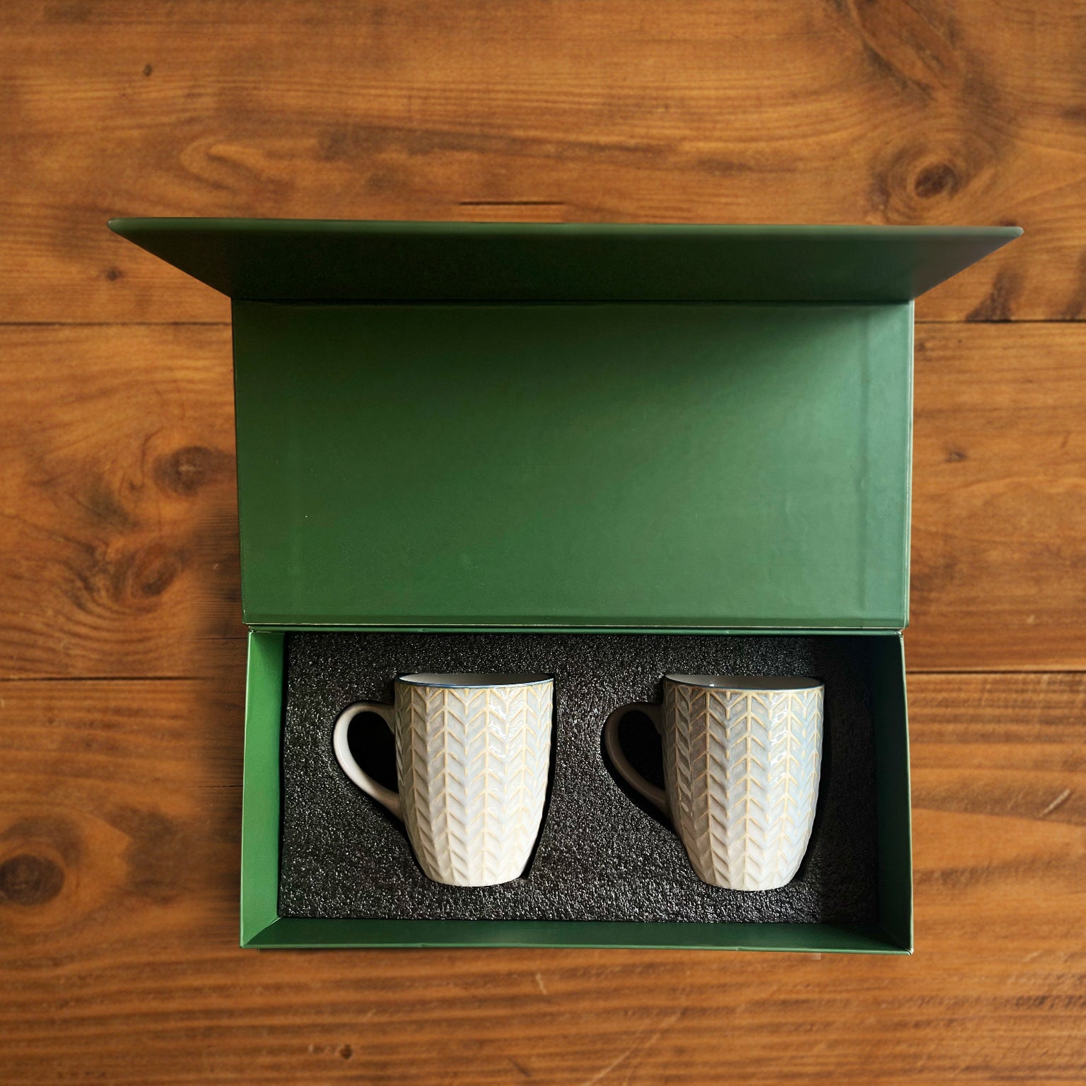 Luxe Weave Coffee Mug Ocean Mist (Set of 2) – 300 ml 300ml
