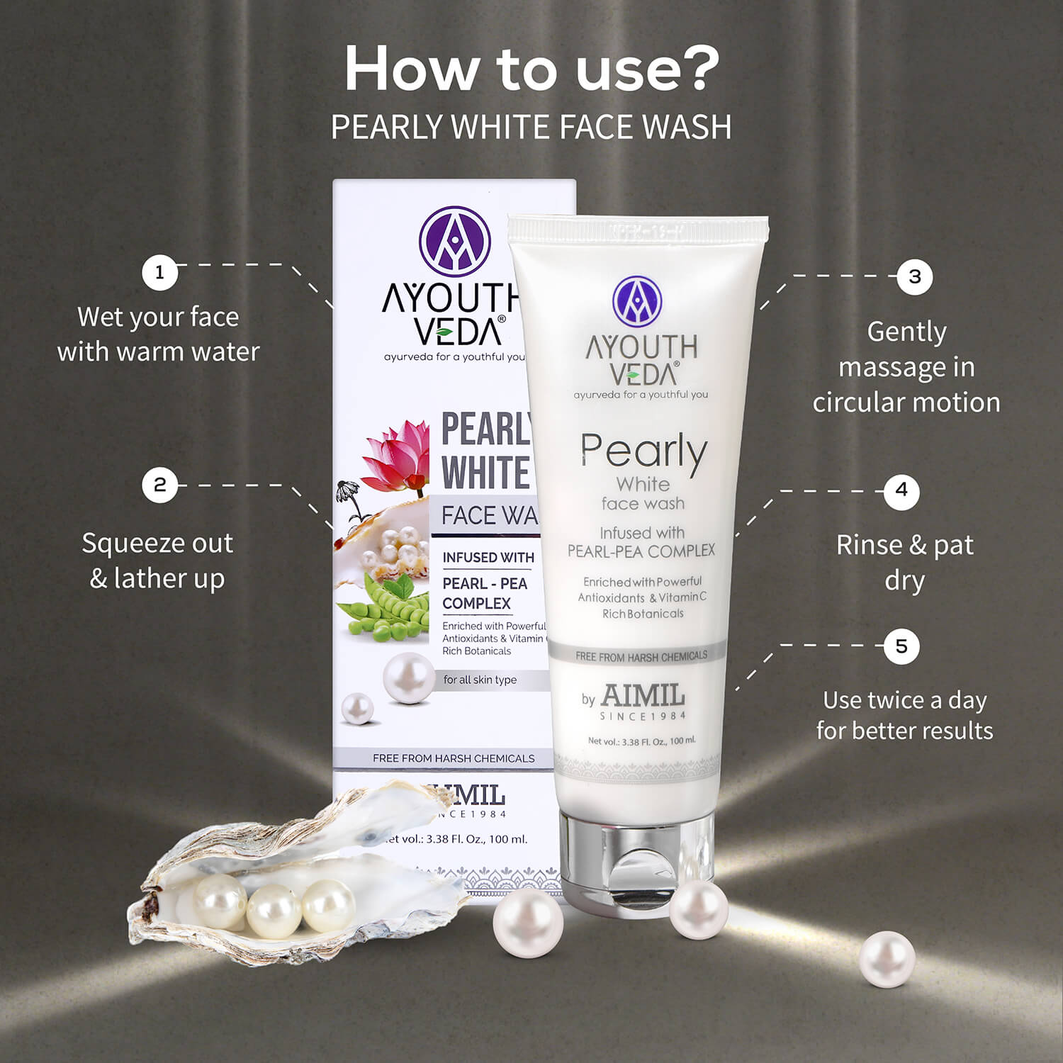 Luxury Face Wash (Set of 2*100) (100 Each ) 200g