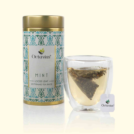 Mint Green Tea (20 Pyramid Tea Bags) 20 Pyramid