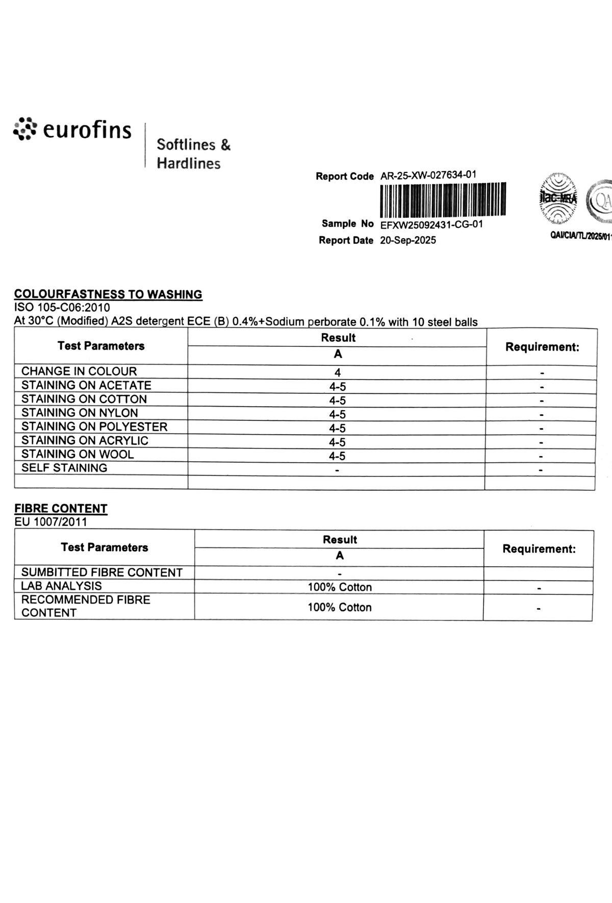 Solid Red Cotton Straight Pant サイズ S