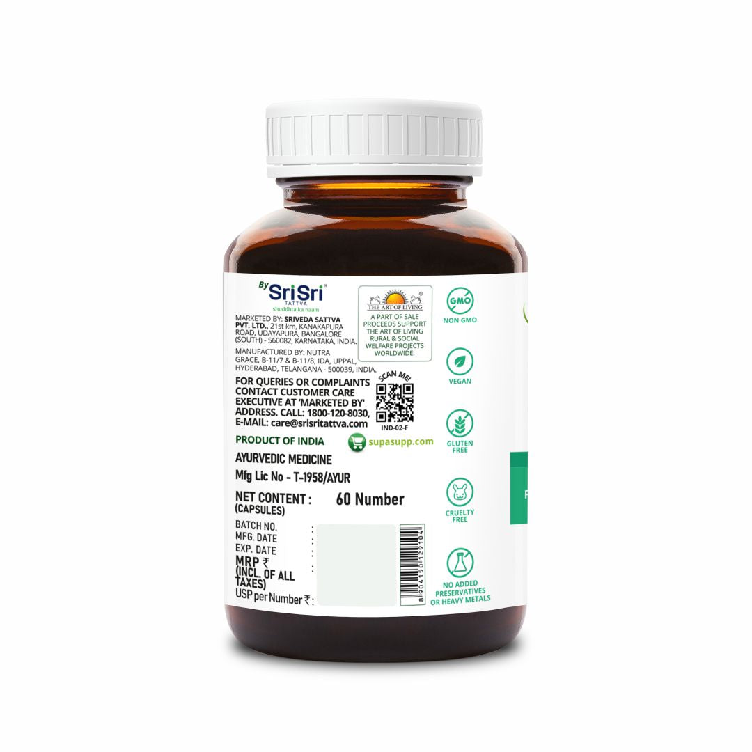 SupaSupp Moringa Oil Super Food Extract | Best Plant Source Of Vitamins & Minerals For All Round Health, Rejuvenation And Fitness | Health Supplement | 60 Veg Cap, 500 mg 500mg