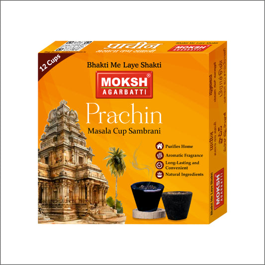 Moksh Prachin Sambrani Cups 12 Cups