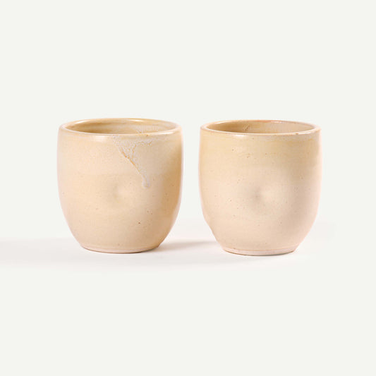ADVAITA TUMBLERS (SET OF 2) 7.5(L) x 7.5(B) x 8.5(H); 直径: 7.5