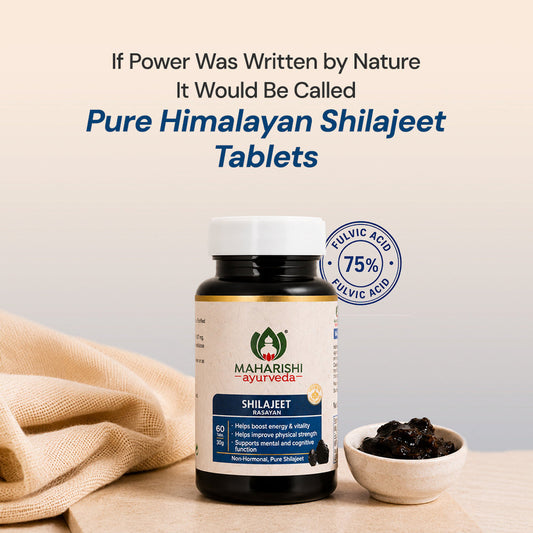 【Maharishi Ayurveda】 Maharishi Ayurveda Shilajit Tablets – Energy, Stamina & Immunity Support｜シラジット タブレット｜Packof1