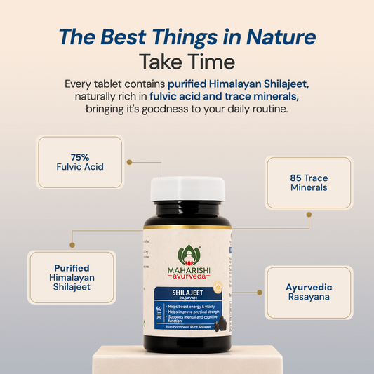【Maharishi Ayurveda】 Maharishi Ayurveda Shilajit Tablets – Energy, Stamina & Immunity Support｜シラジット タブレット｜Packof1