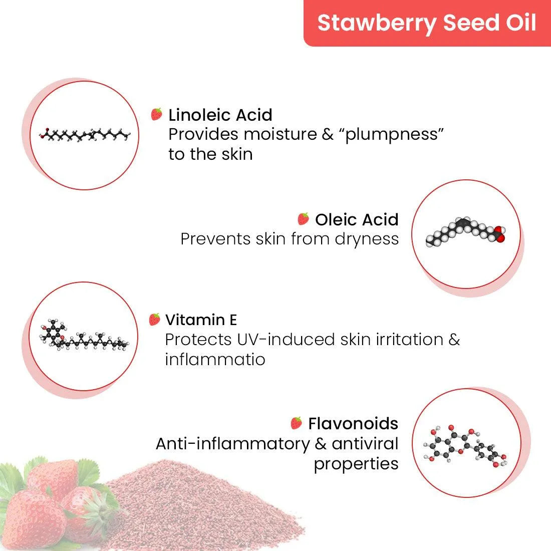 Aromatic Lip Jelly Strawbery, Enriched with Strawbery Seed Oil & Shea Butter, Tinted Lip Balm, Brightening and Moisturizing Dark Lips for Men and Women 10ml Pack of 1