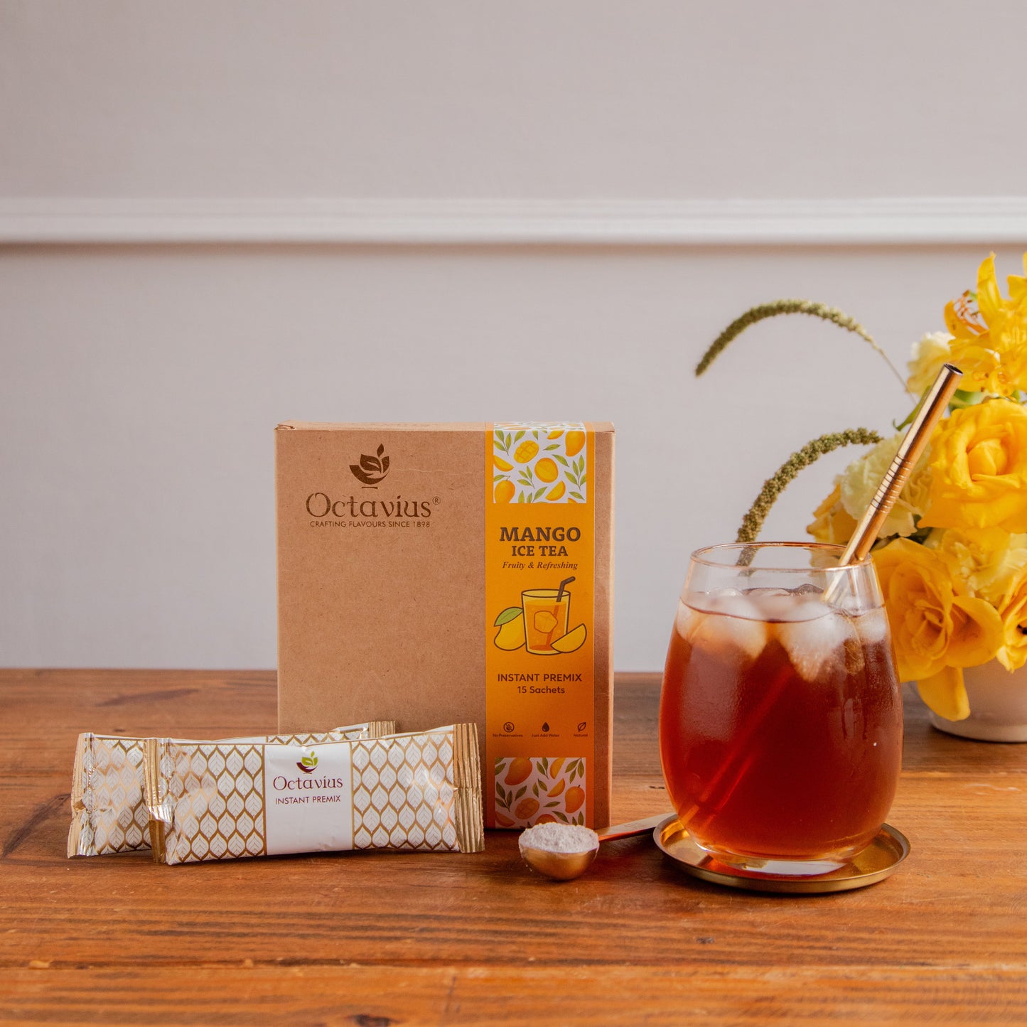 Mango Iced Tea Premix – 15 Sachets 15sachets