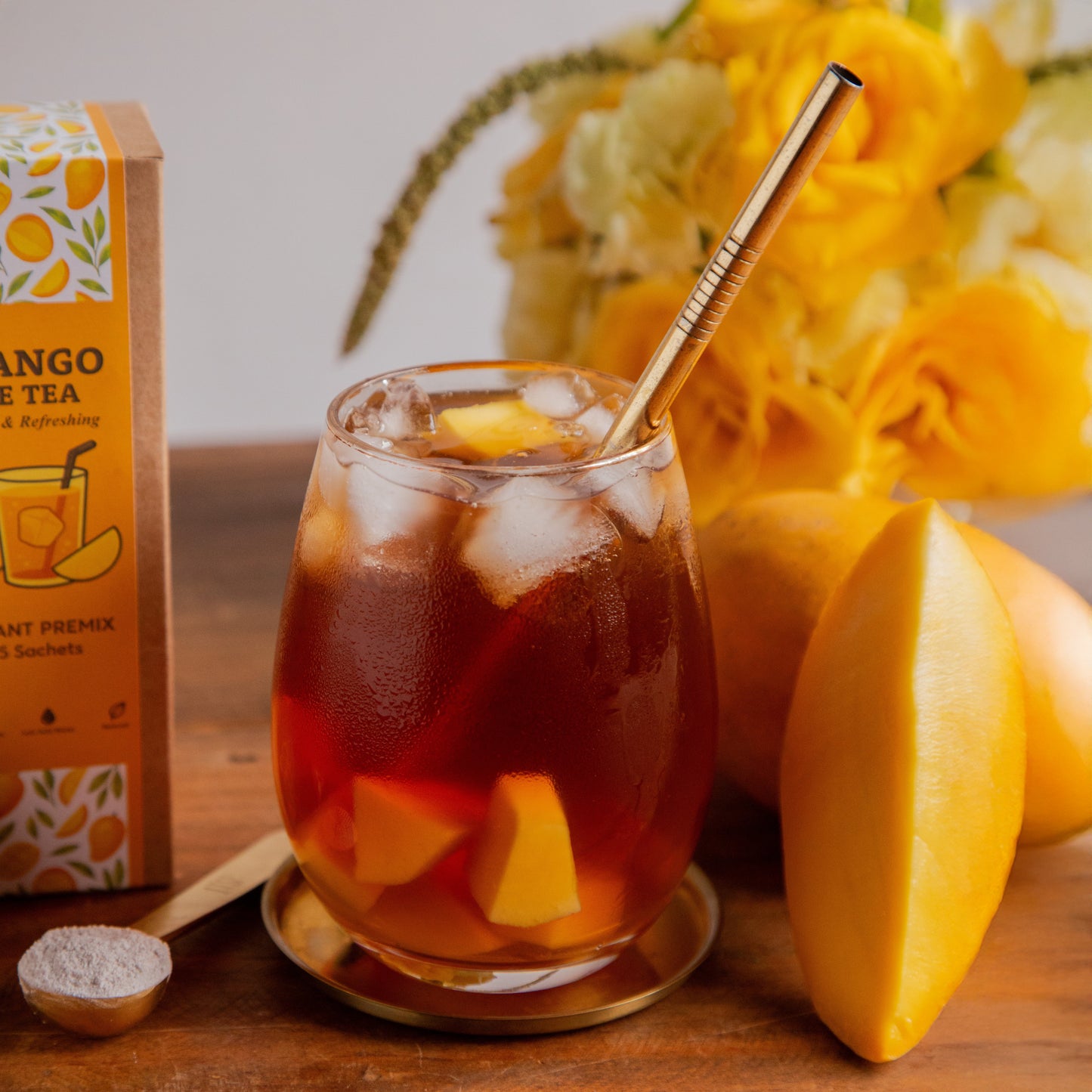 Mango Iced Tea Premix – 15 Sachets 15sachets