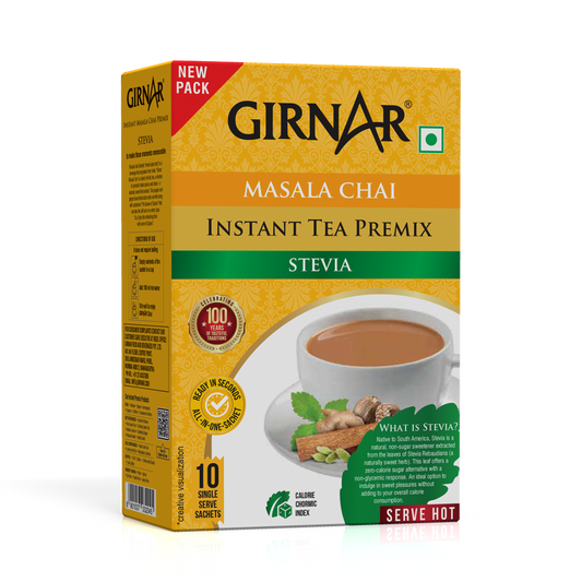 Instant Masala Chai Premix With Stevia 10 Sachets