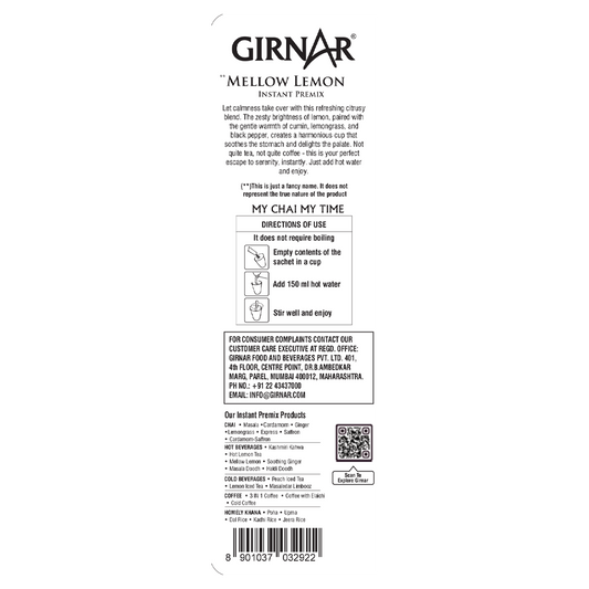 Instant Premix Mellow Lemon 10 Sachets