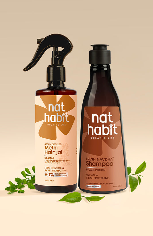Methi Curry Hair Repair & Frizz Control Combo 200ml + 250ml