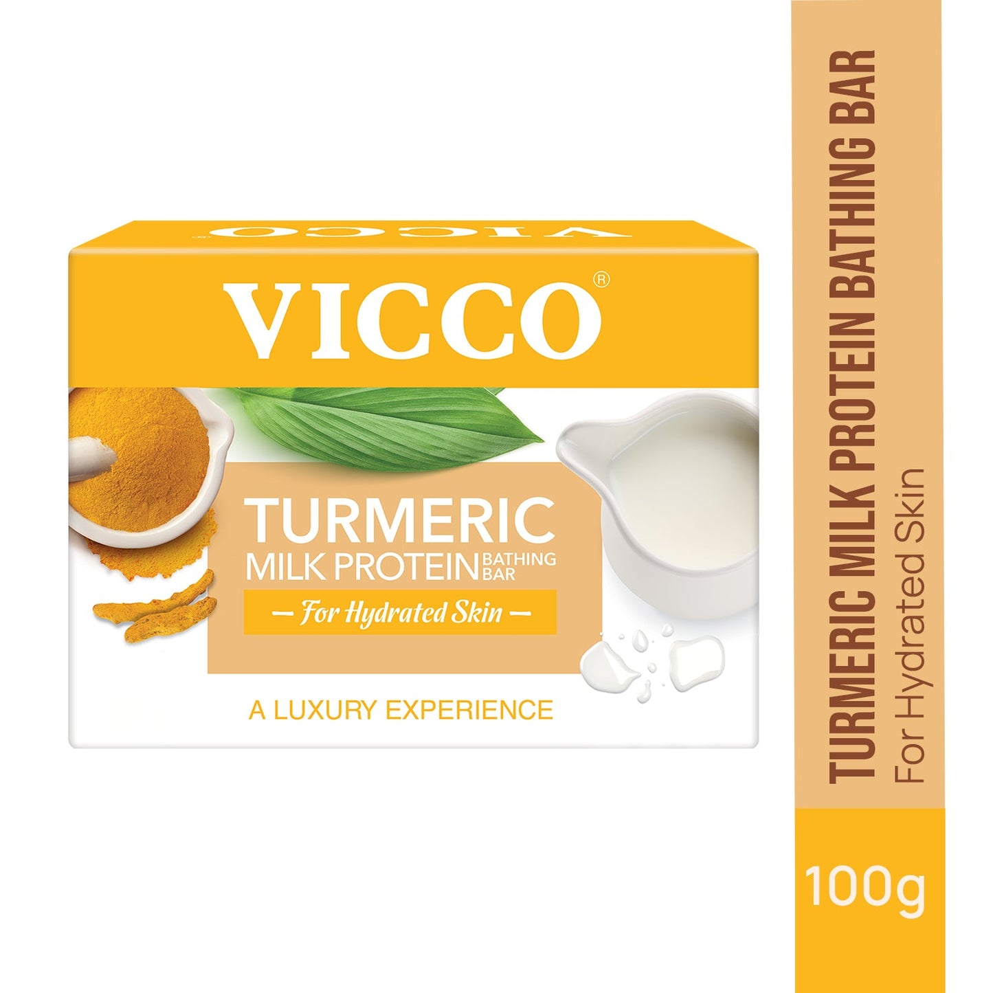 【Vicco】 Turmeric Milk Protein Bathing Bar｜ターメリック ミルクプロテイン バスソープ｜100g