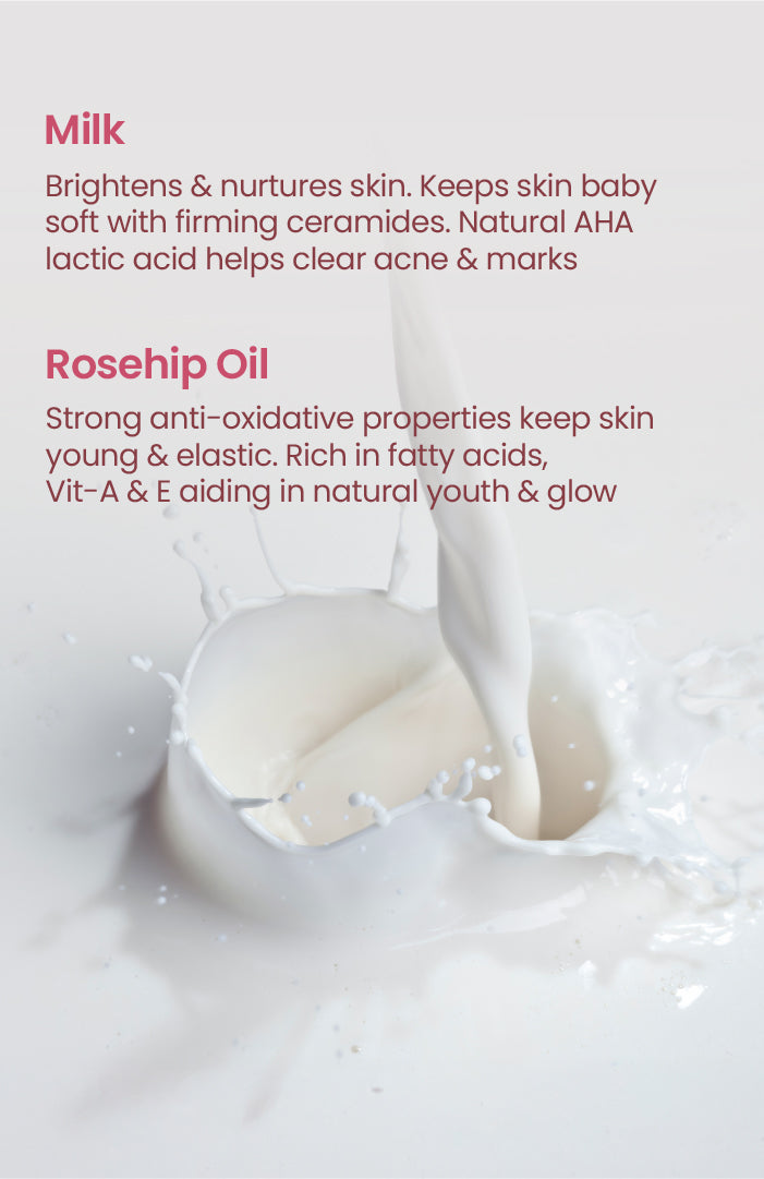 Cold Processed Brightening Milk-Rosehip Vit A,E Soap 125g × 2