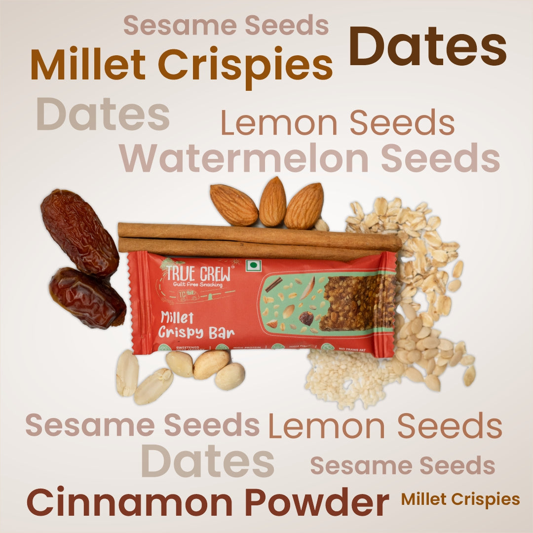 TRUE CREW - Millet Crispy Bar, 25 g 25g