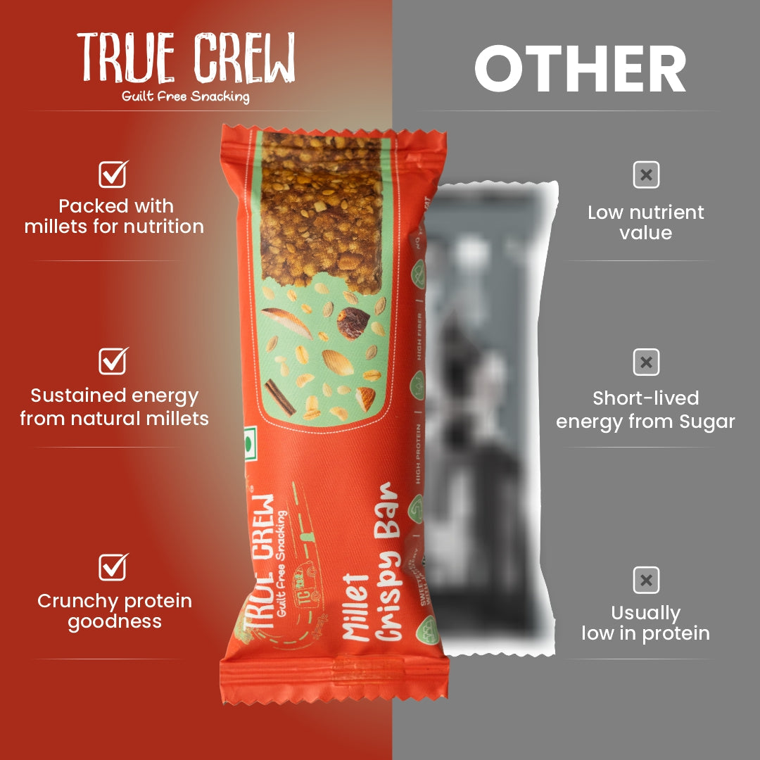 TRUE CREW - Millet Crispy Bar, 25 g 25g