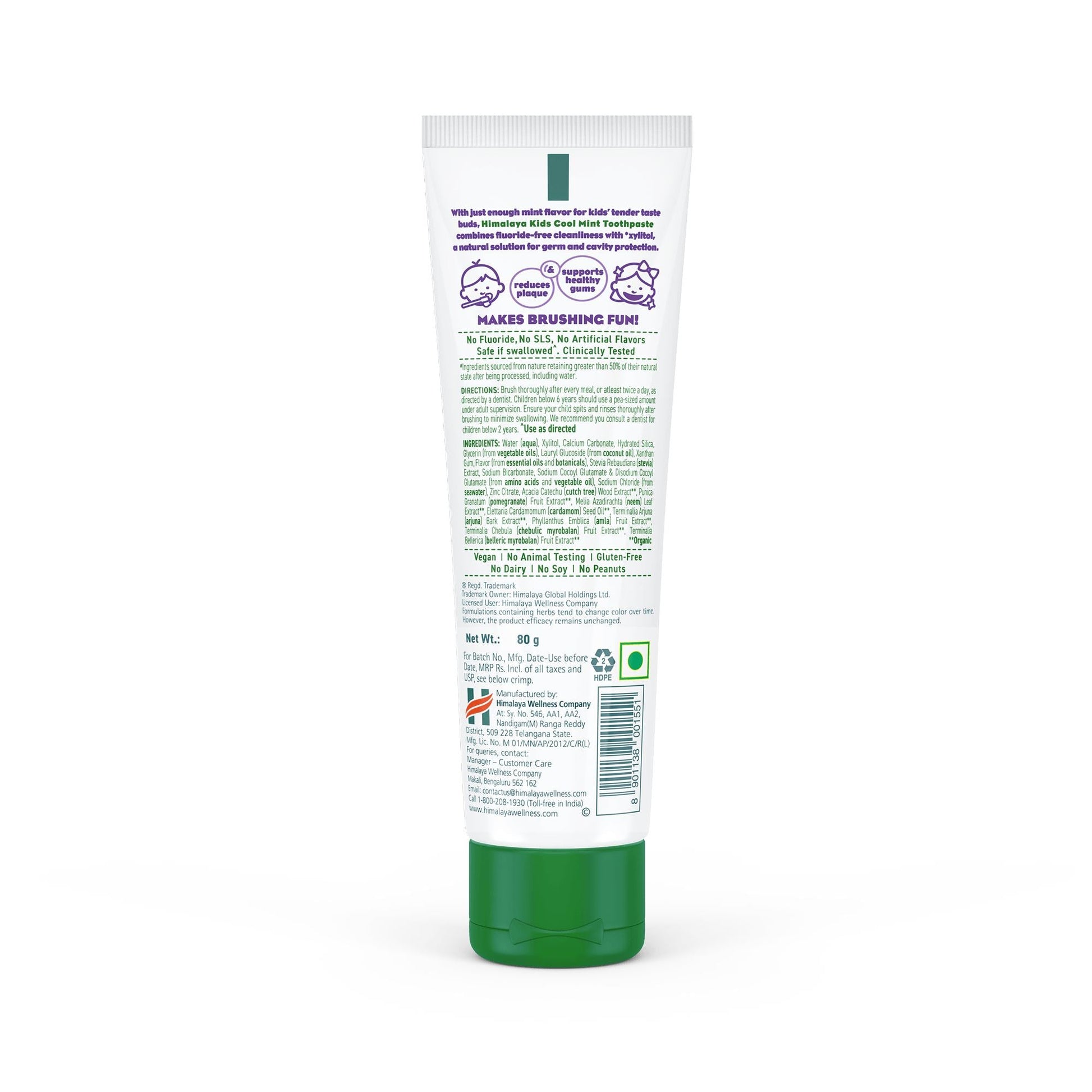 Himalaya Kids Cool Mint Toothpaste 80g