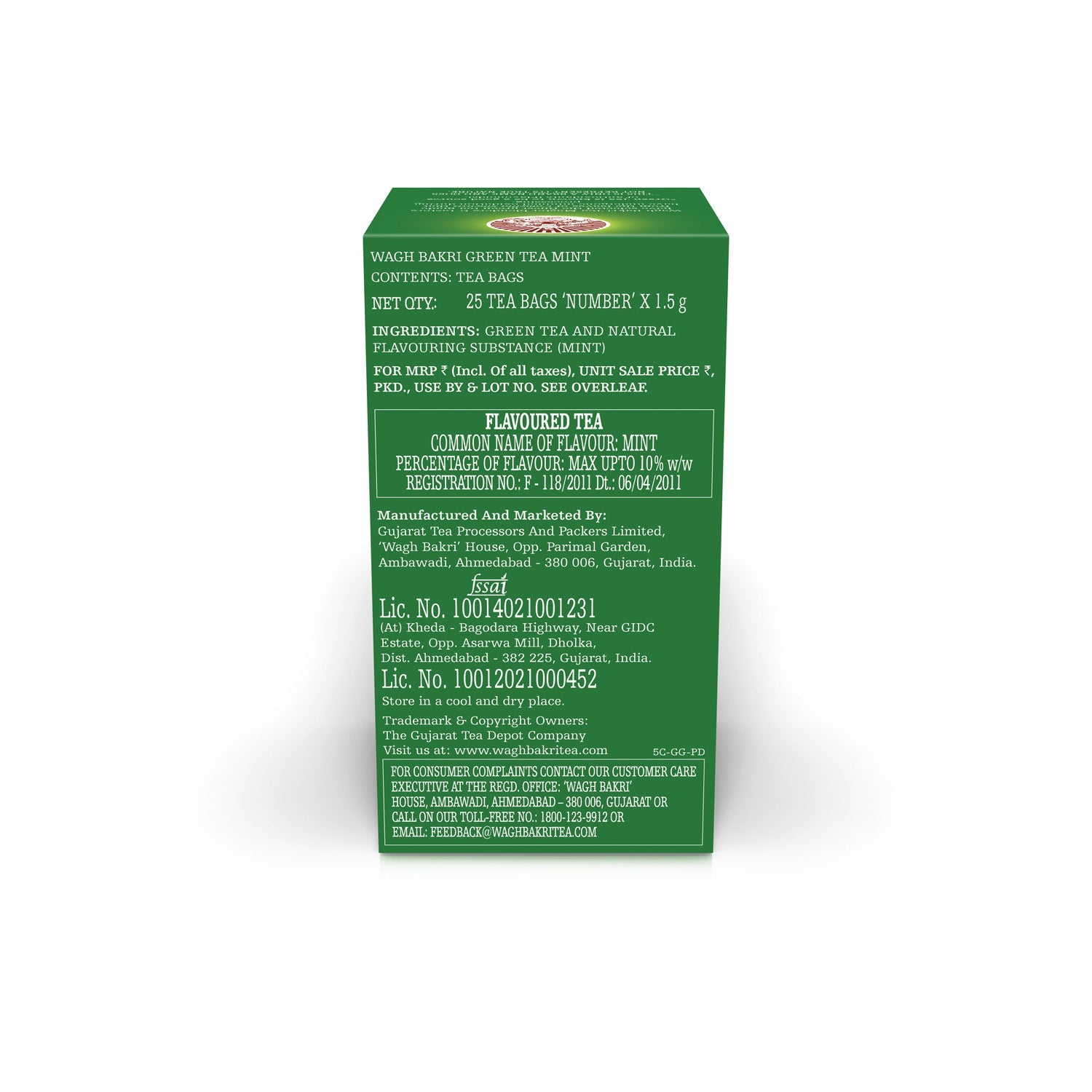 Mint Green Tea Bags