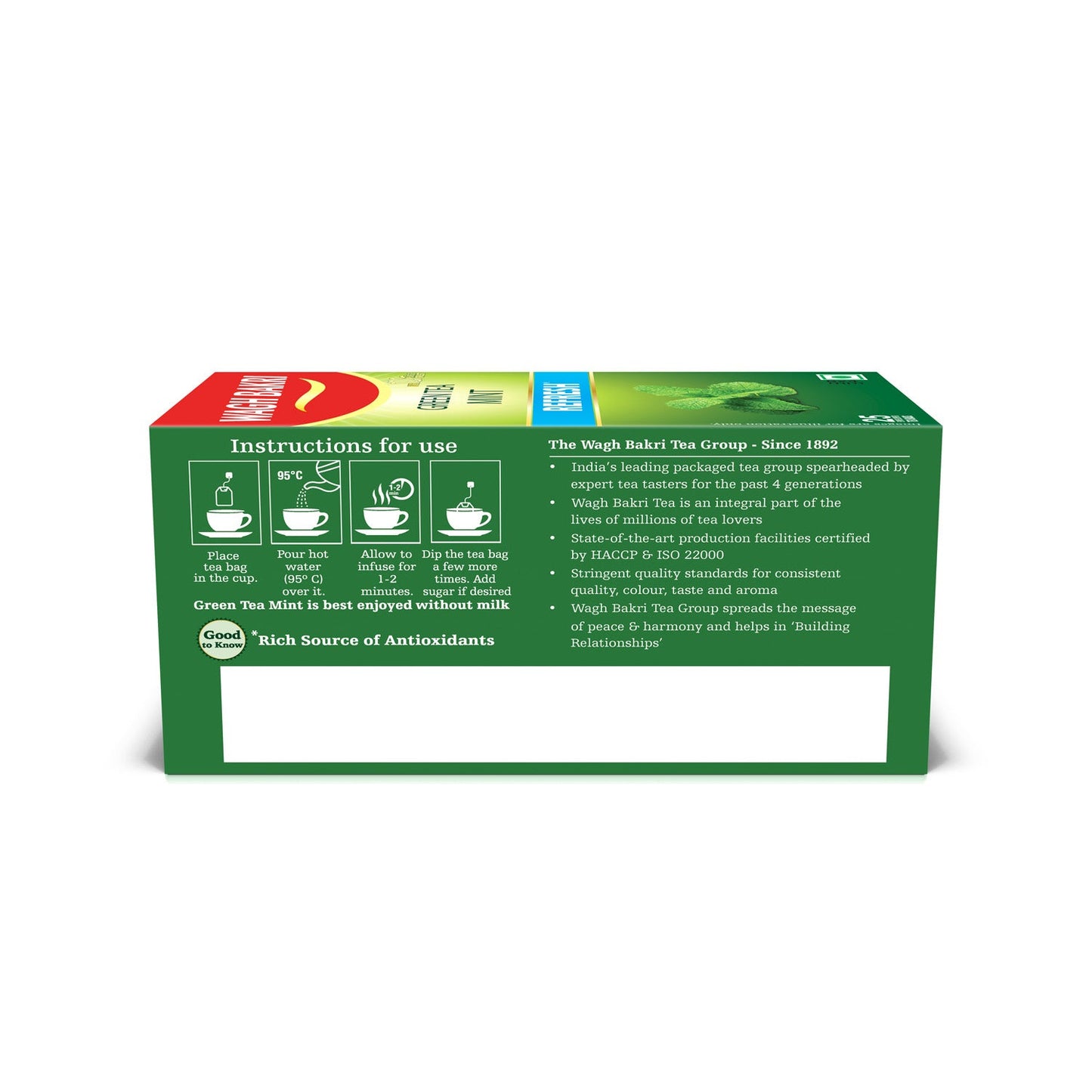 Mint Green Tea Bags