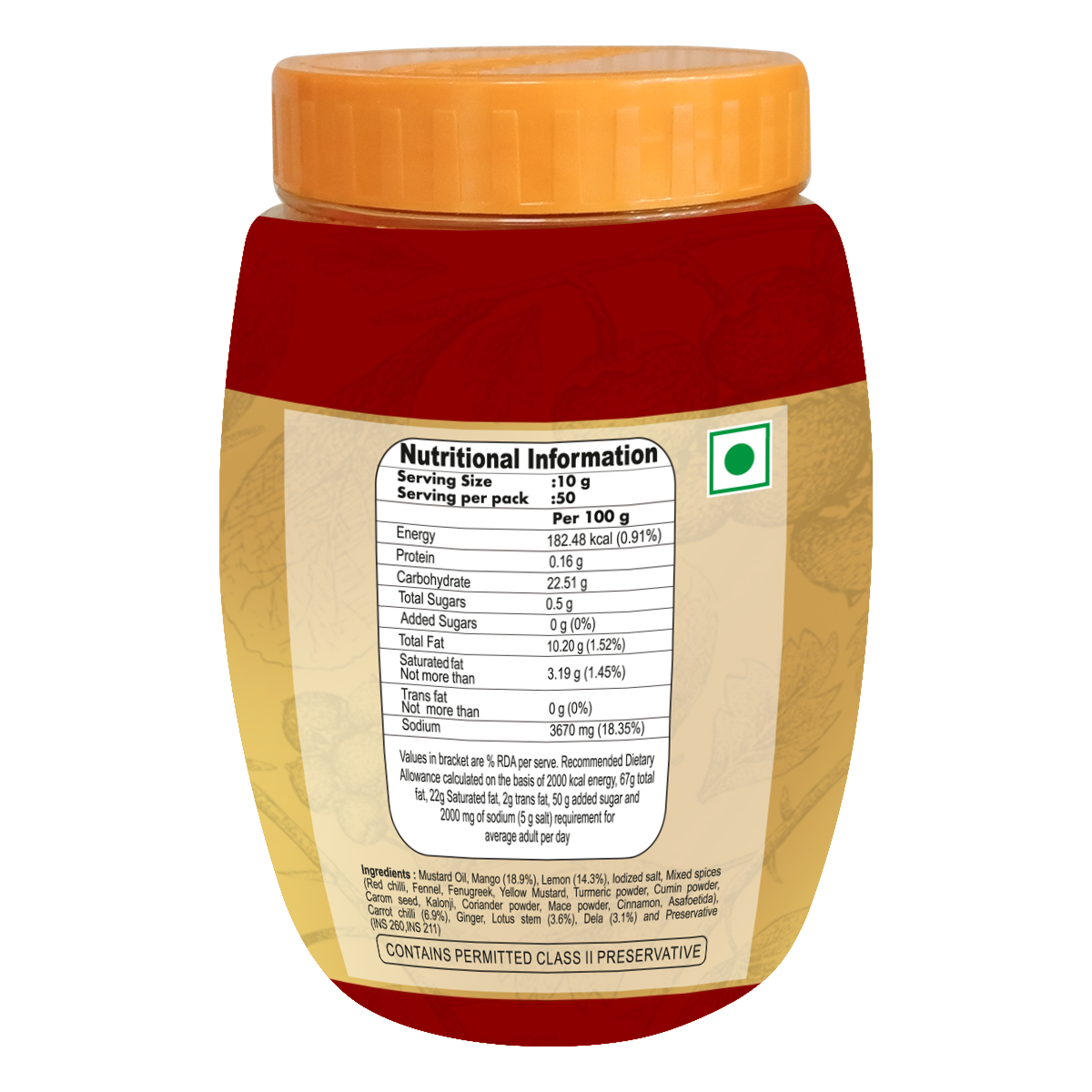 Patanjali Mixed Pickle (1 kg) 500g