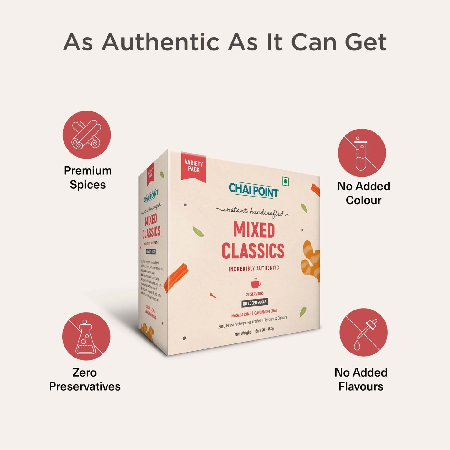Mixed Classics No Sugar - Instant Tea Variety Pack