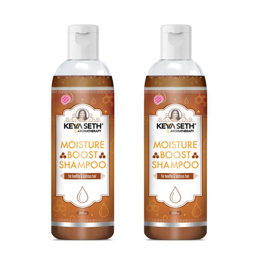 Moisture Boost Shampoo for Dry Dull Frizzy Hair- Makes Hair Shine, Soft, Smooth & Silky with Honey, Milk Protein, Pro -Vitamin B5 for Men & Women 200ml x 2