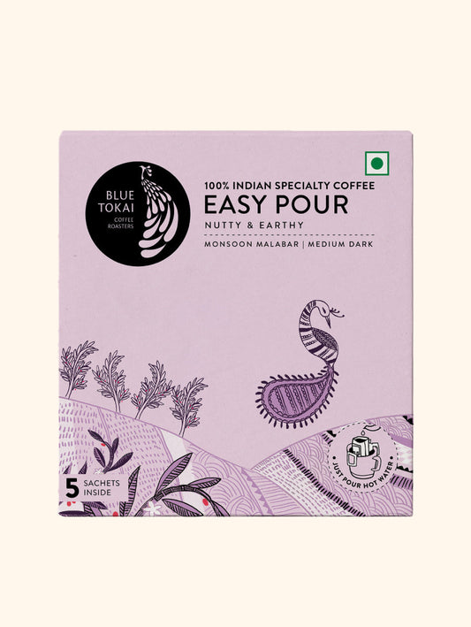 Monsoon Malabar Medium-Dark Roast Easy Pour Pack of 5