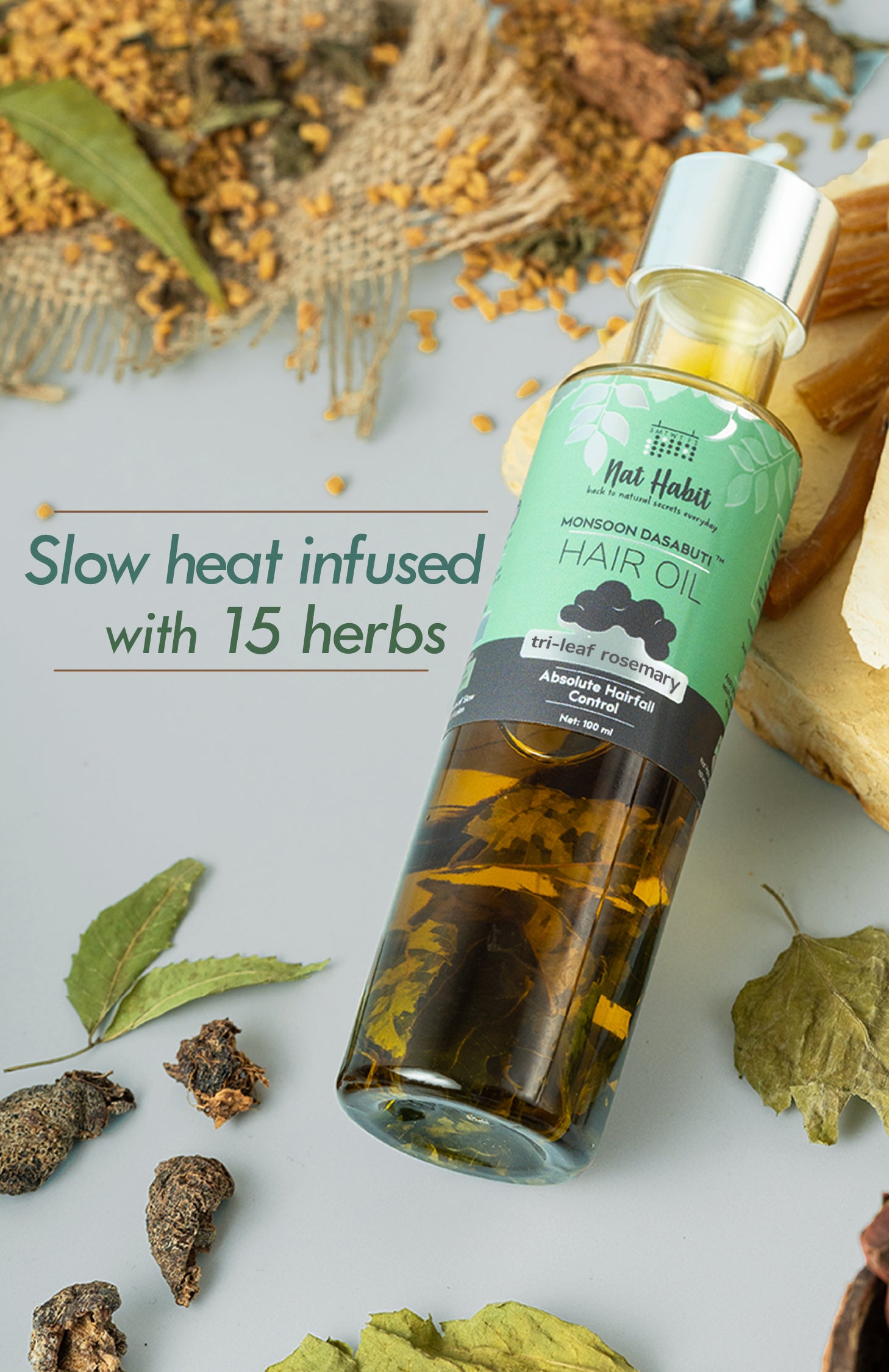Tri-Leaf Rosemary Monsoon Hair Oil 100ml