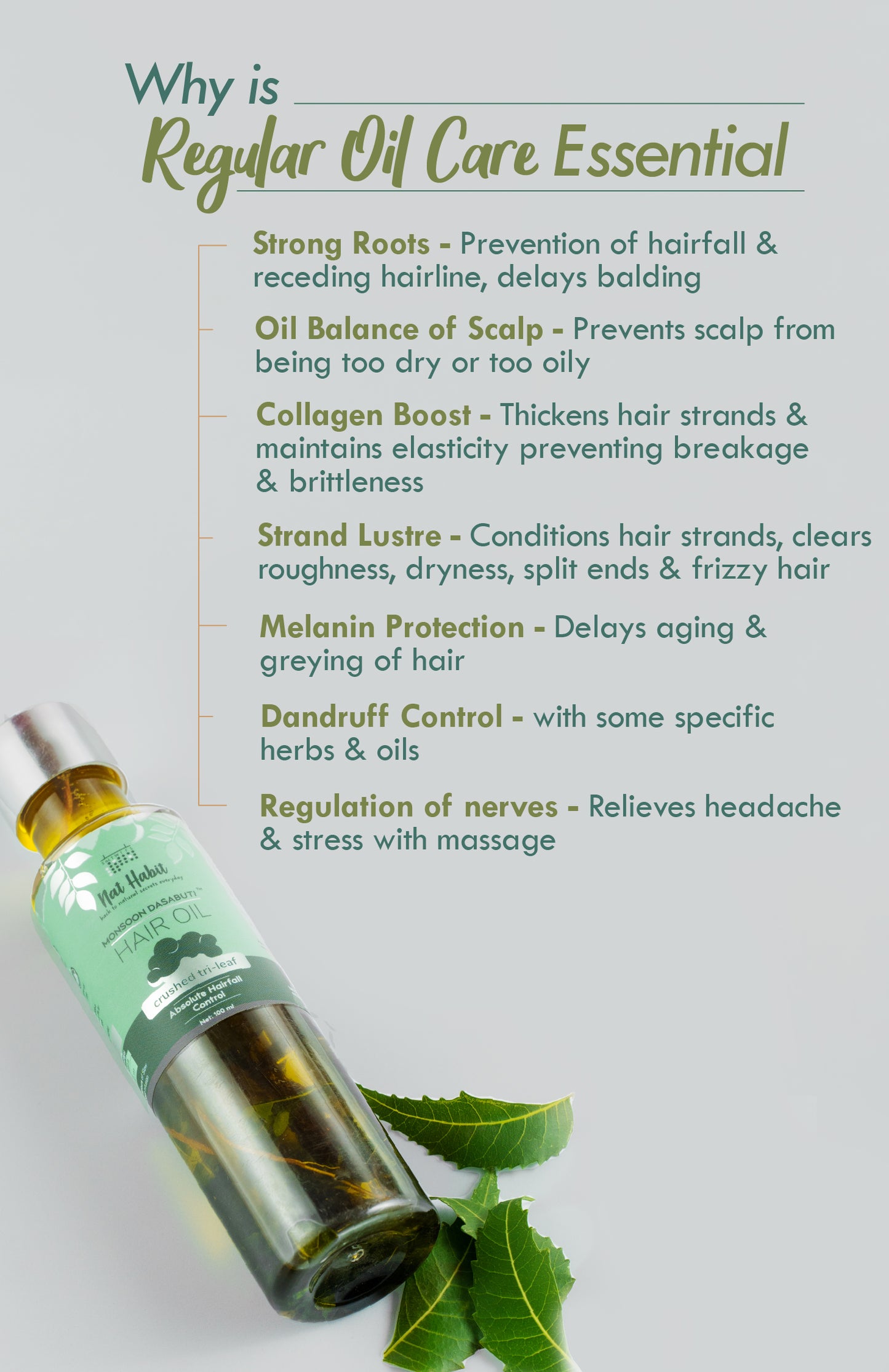 Tri-Leaf Rosemary Monsoon Hair Oil 100ml