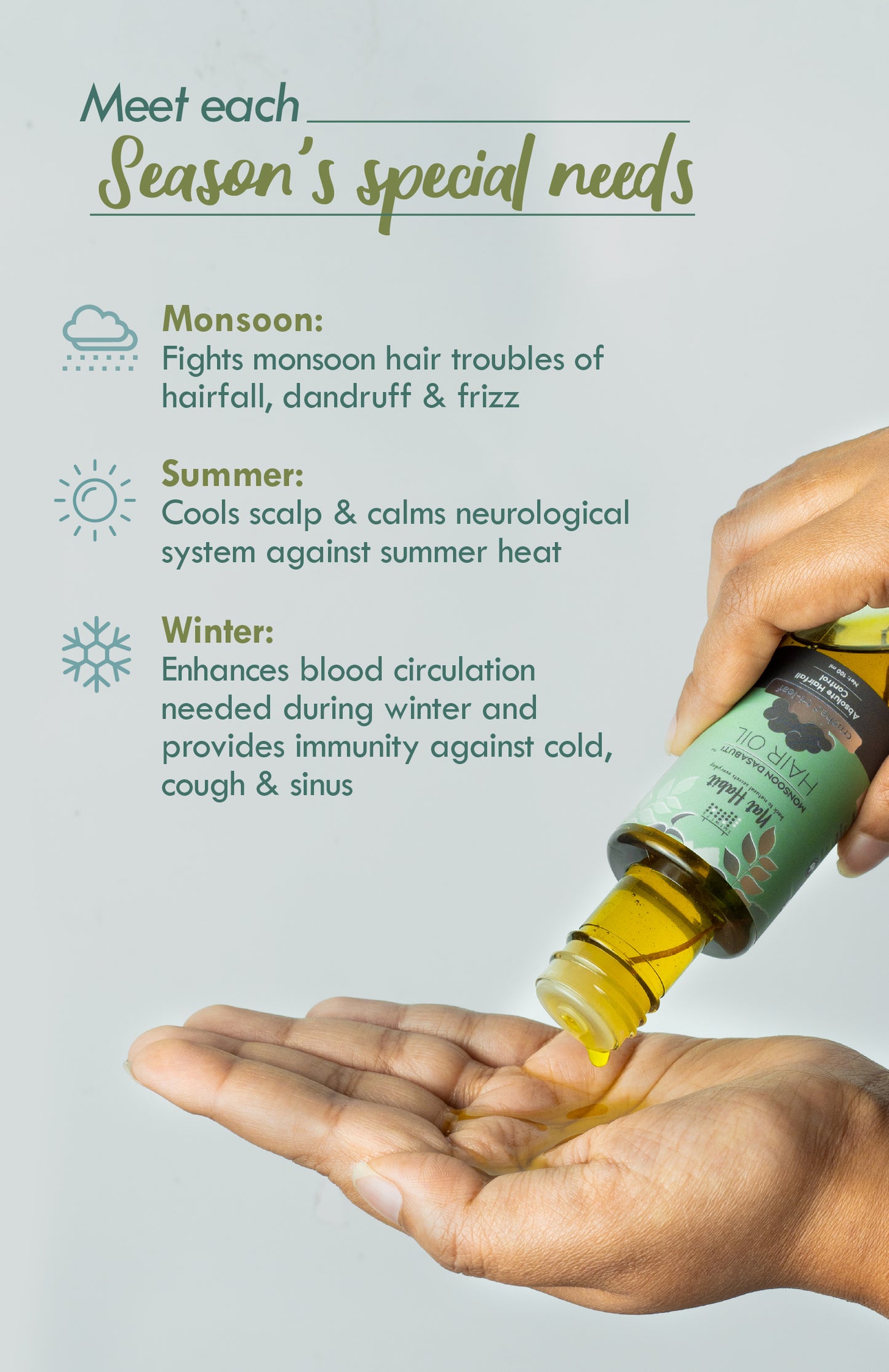 Tri-Leaf Rosemary Monsoon Hair Oil 100ml