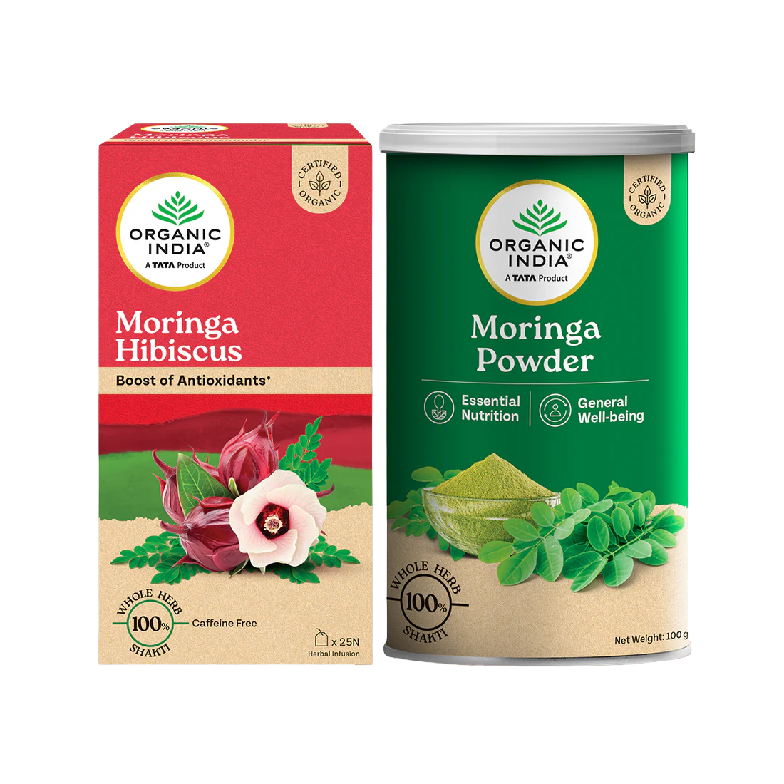 Moringa (Powder + Moringa Hibiscus Tea) Combo
