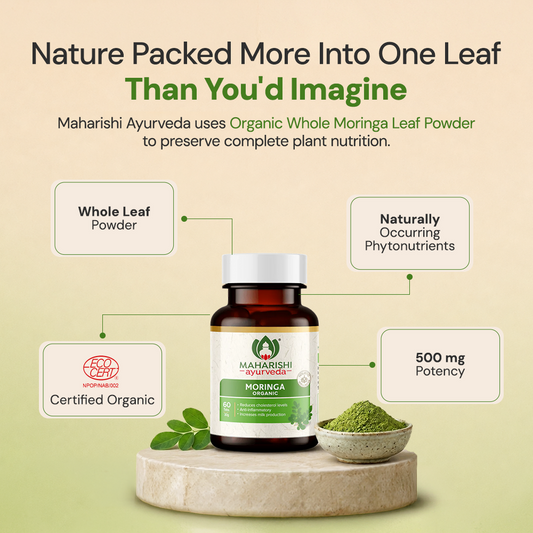 【Maharishi Ayurveda】 Maharishi Ayurveda Organic Moringa Tablets – Immunity & Energy Support｜オーガニック モリンガ タブレット｜Packof1