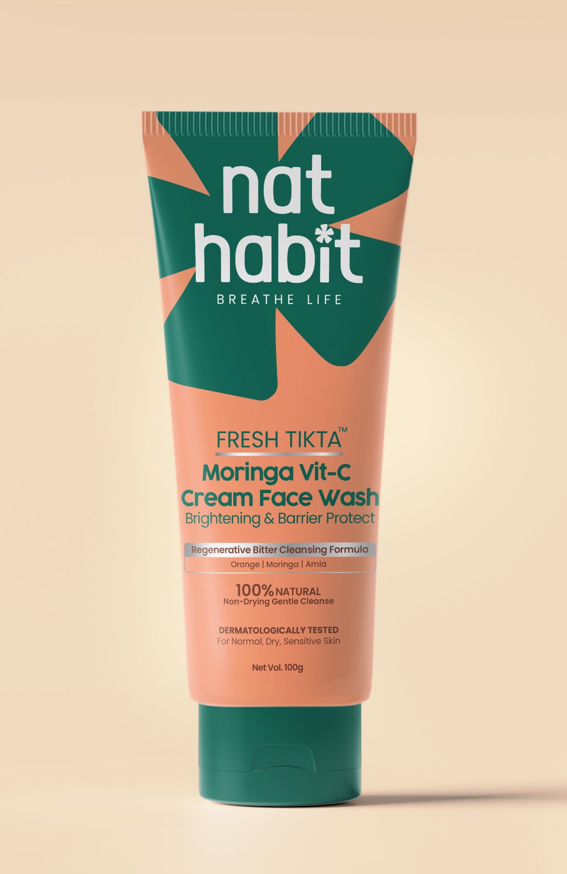 Moringa Vit-C Cream Tikta Face Wash 100g