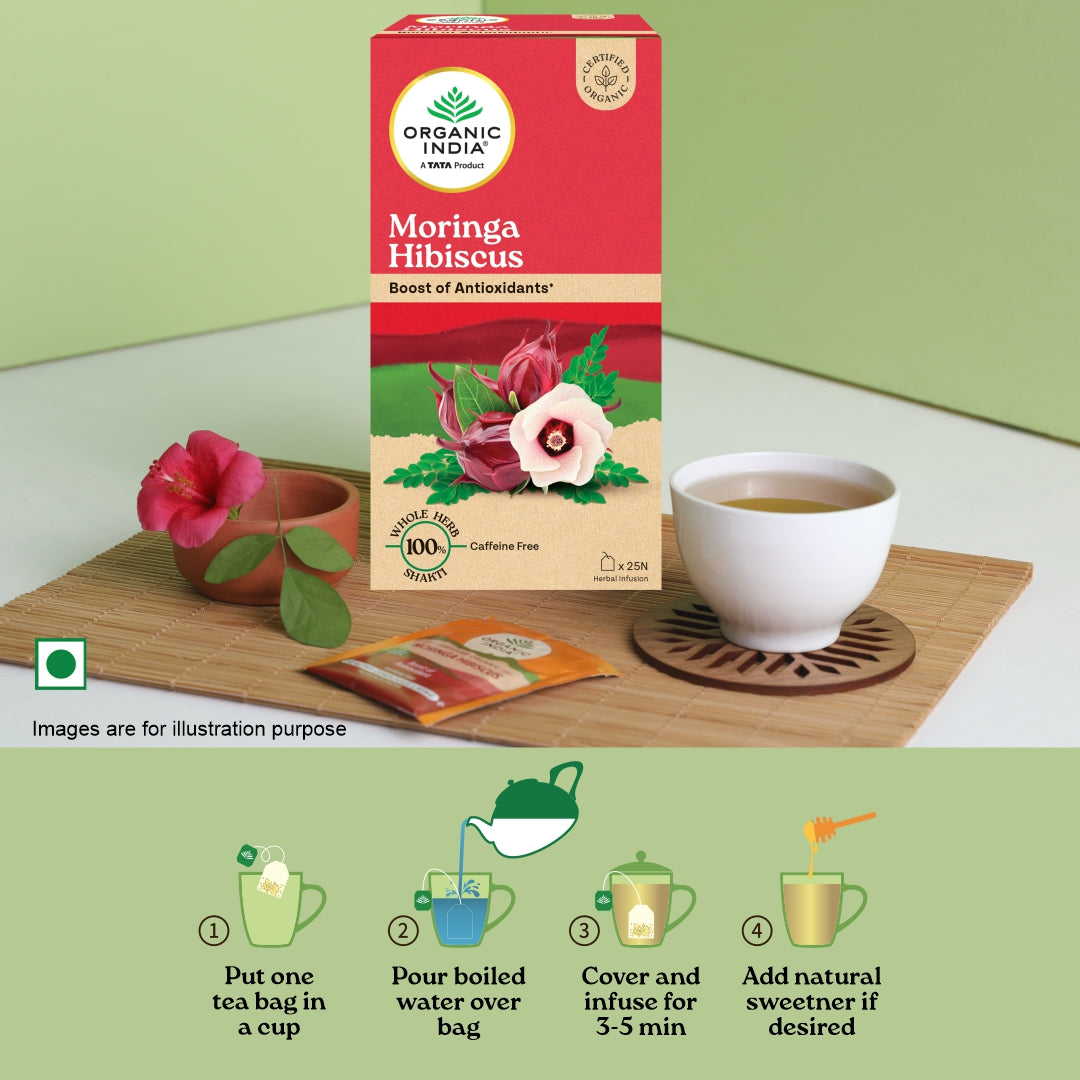 Moringa (Powder + Moringa Hibiscus Tea) Combo