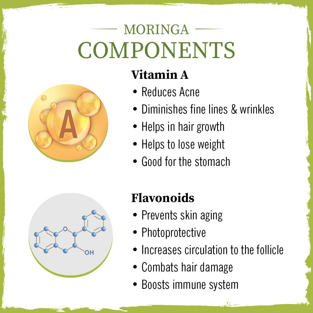 Moringa Powder with Vitamin A & Flavonoids for Hydration, Soothing, Anti-Wrinkle, Dryness Relief, Weight Loss Support, Boost Energy & Collagen 75g