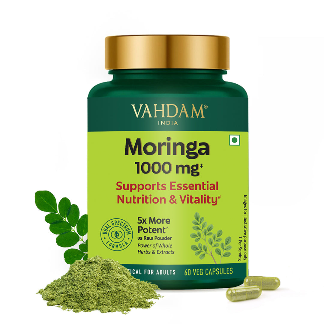 Moringa Supplements - 1000mg Pack of 60 capsules