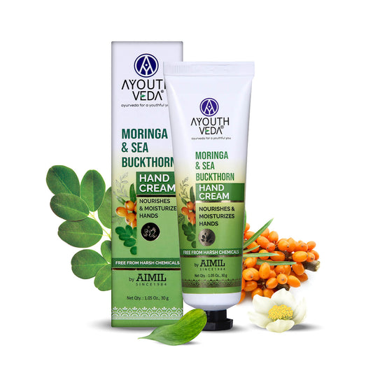 Moringa & Sea Buckthorn Hand Cream | Ultra-Moisturizing & Fast-Absorbing | Nourishes, Softens & Protects Hands | 30 g 30g