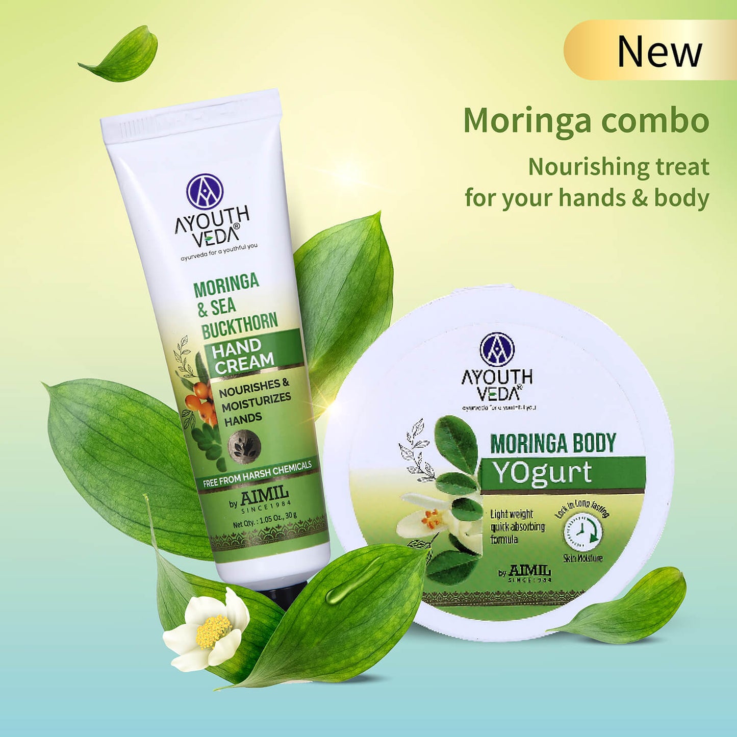 Moringa & Sea Buckthorn Hand Cream | Ultra-Moisturizing & Fast-Absorbing | Nourishes, Softens & Protects Hands | 30 g 30g