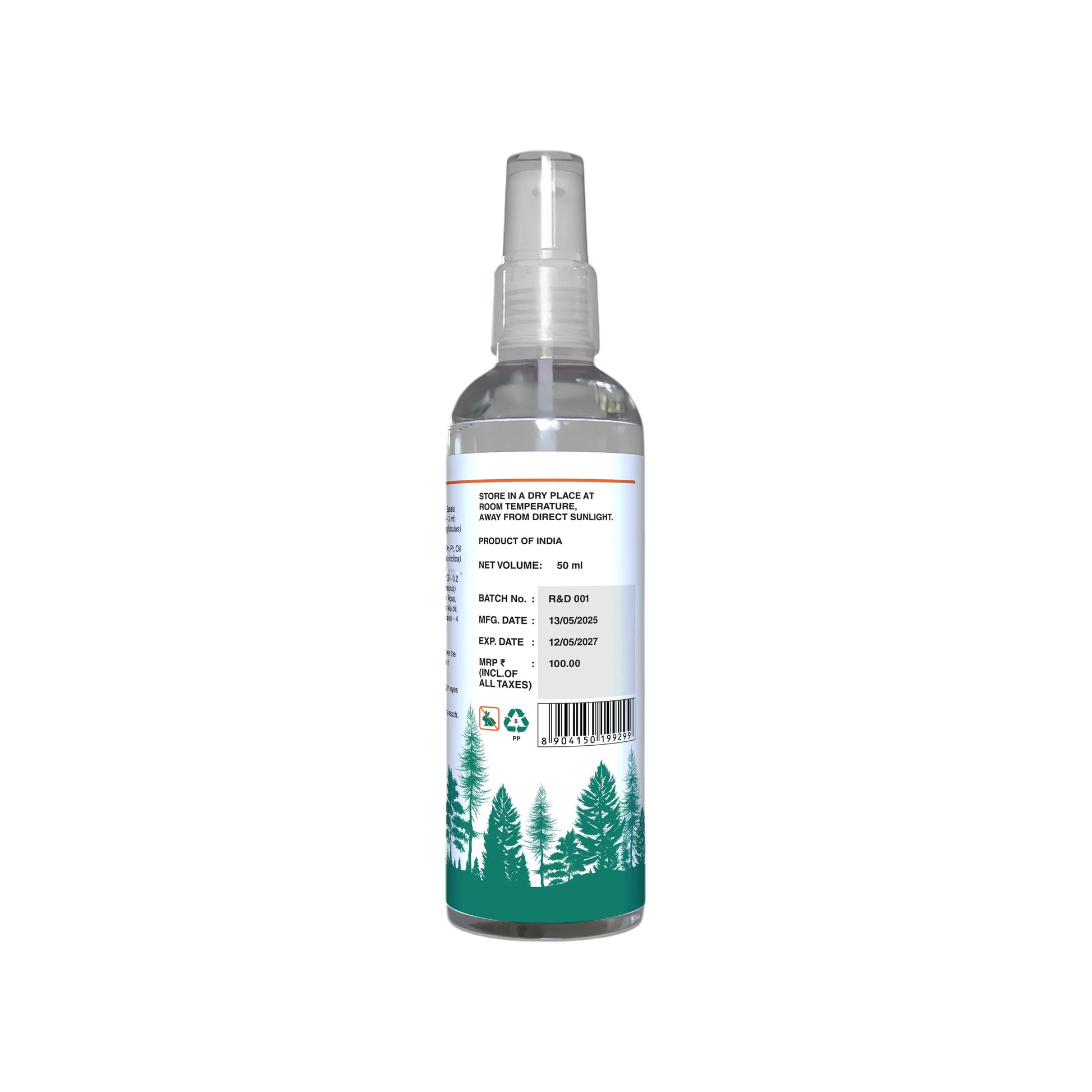 Mosquito Repellent - Long-Lasting Protection from Insects, 50ml 50ml