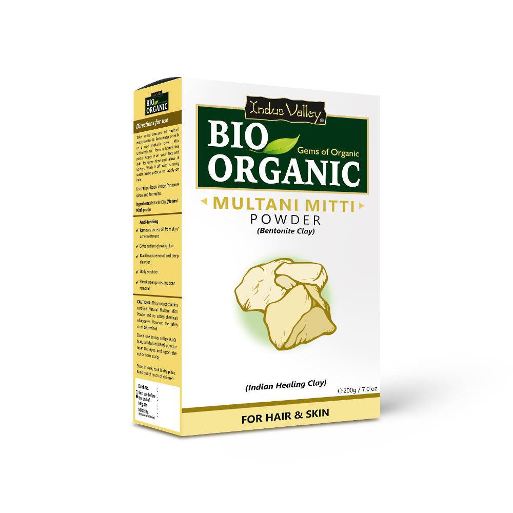 Bio Organic Multani Mitti Powder for Hair and Face Pack - 200gm 200g