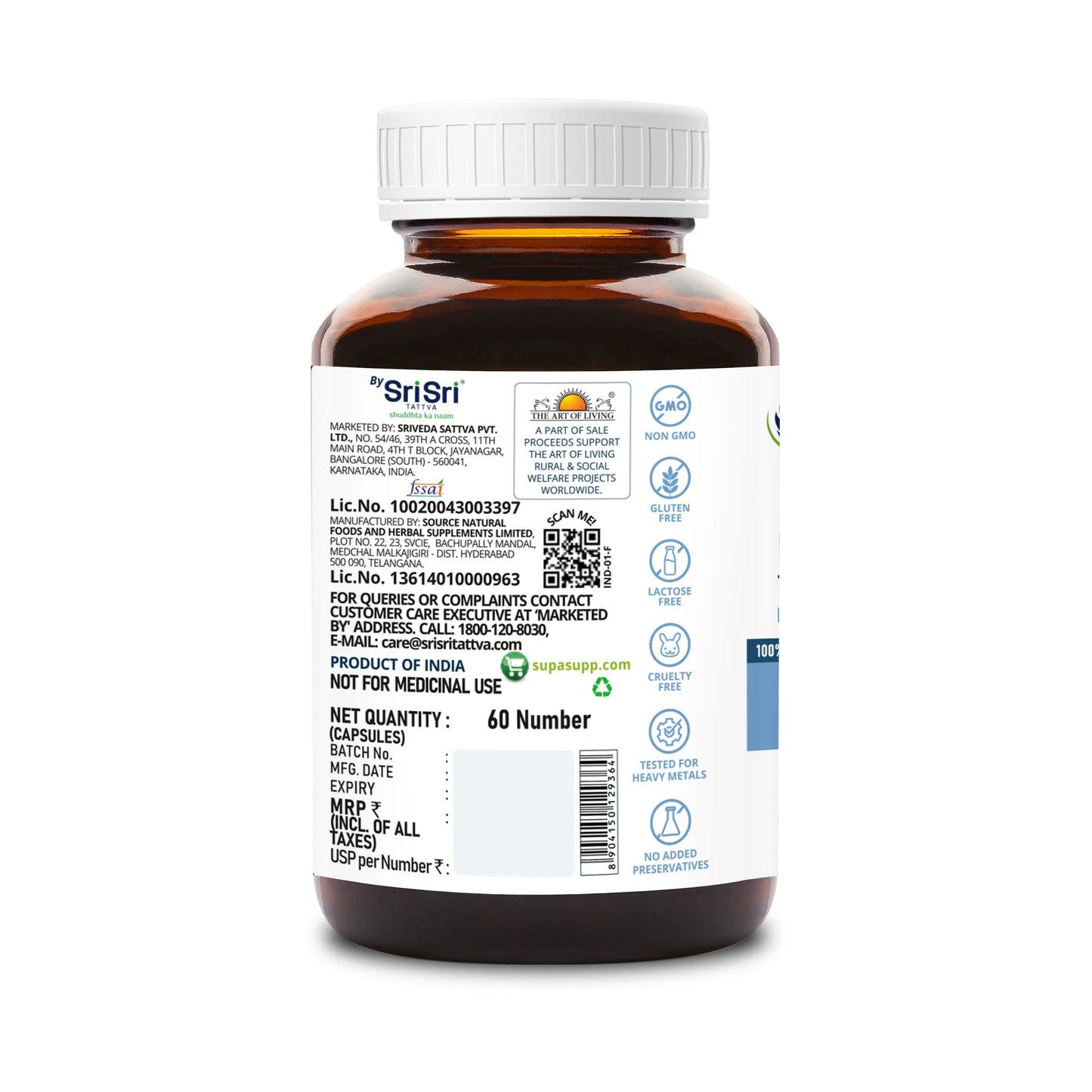 SupaSupp He's Active - Multivitamin for Men | All Round Nutrition For Men On The Go | Health Supplement | 60 Veg Cap, 500 mg 500mg