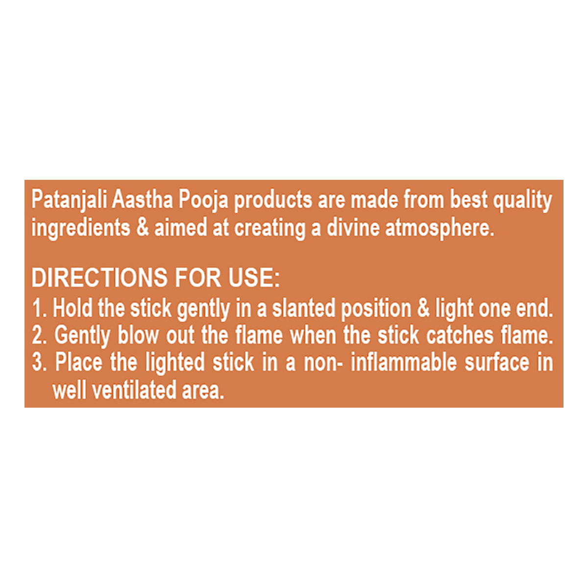 Aastha Dry Dhoop Sticks Musk 8 N