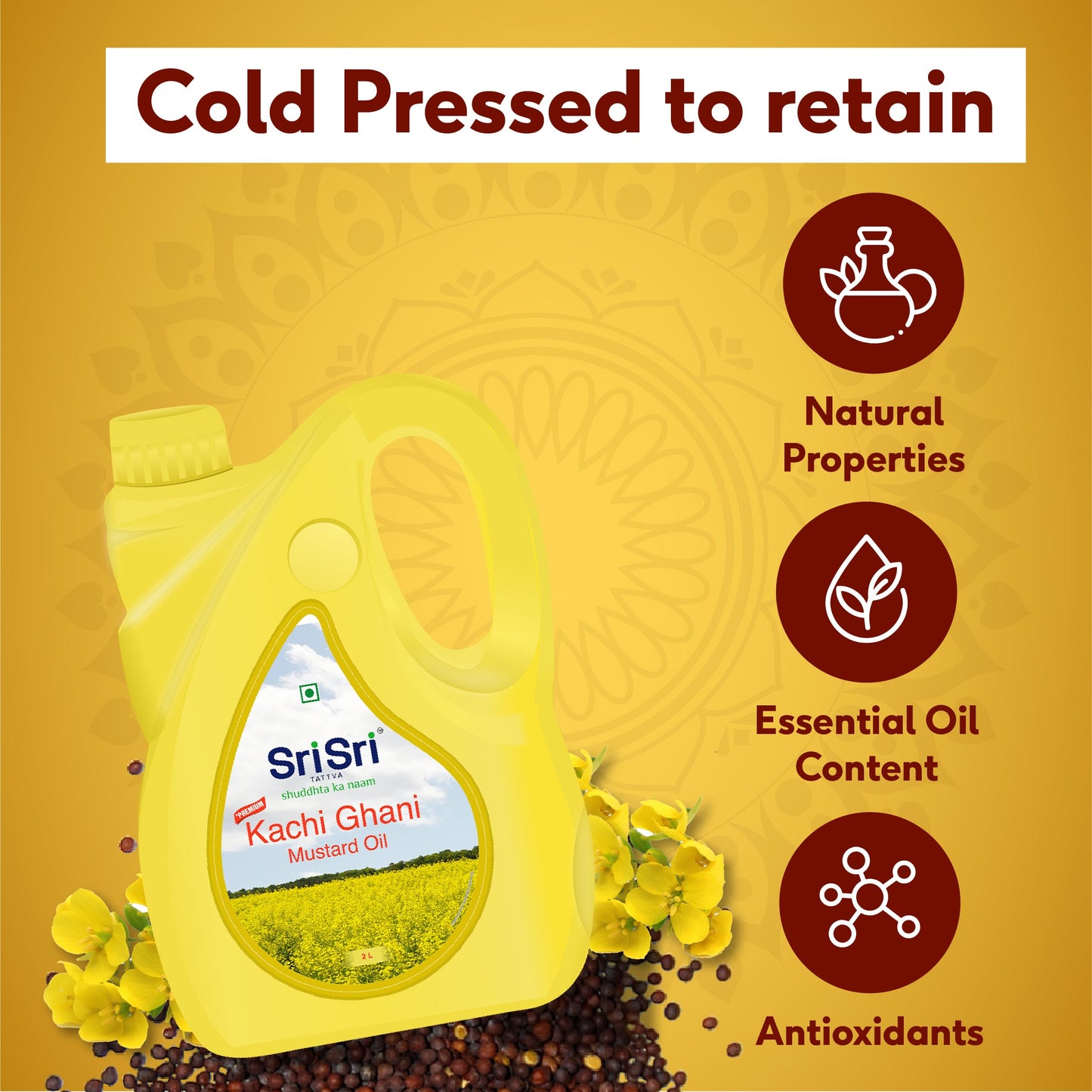 Premium Kachi Ghani Mustard Oil, 2 L 2L