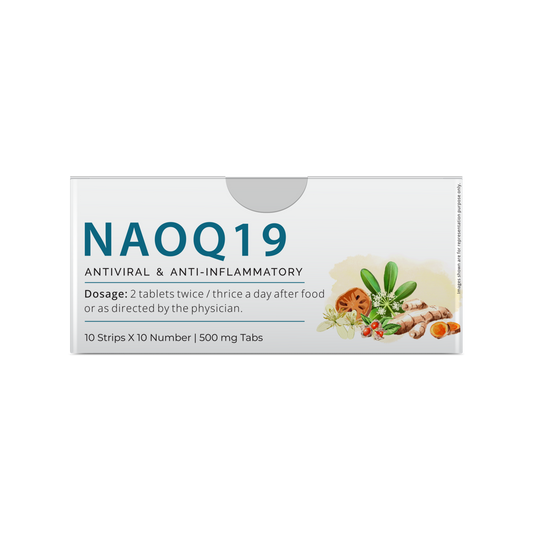NAOQ19 - Anti Viral | Immunity Booster | Treatment for Mild to Moderate Cases of Infection | Respiratory care, Sore throat, Headache | 500 mg 100tabs