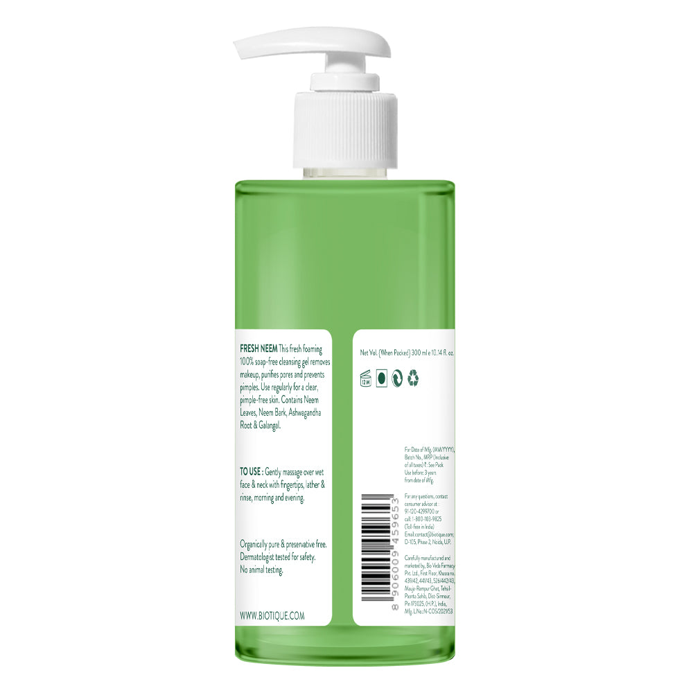 Fresh Neem Pimple Control Face Wash