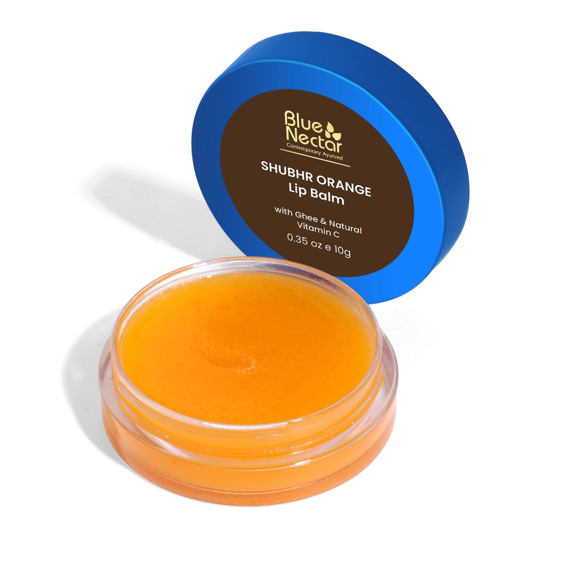 Shubhr Natural Lip Balm with goodness of Ghee ( 10 herbs , 10g ) (Green Apple) 10g