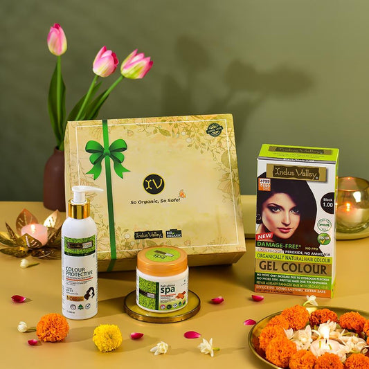 Natural Hair Colouring Kit - Festive Gifting Pack Copper Mahogany