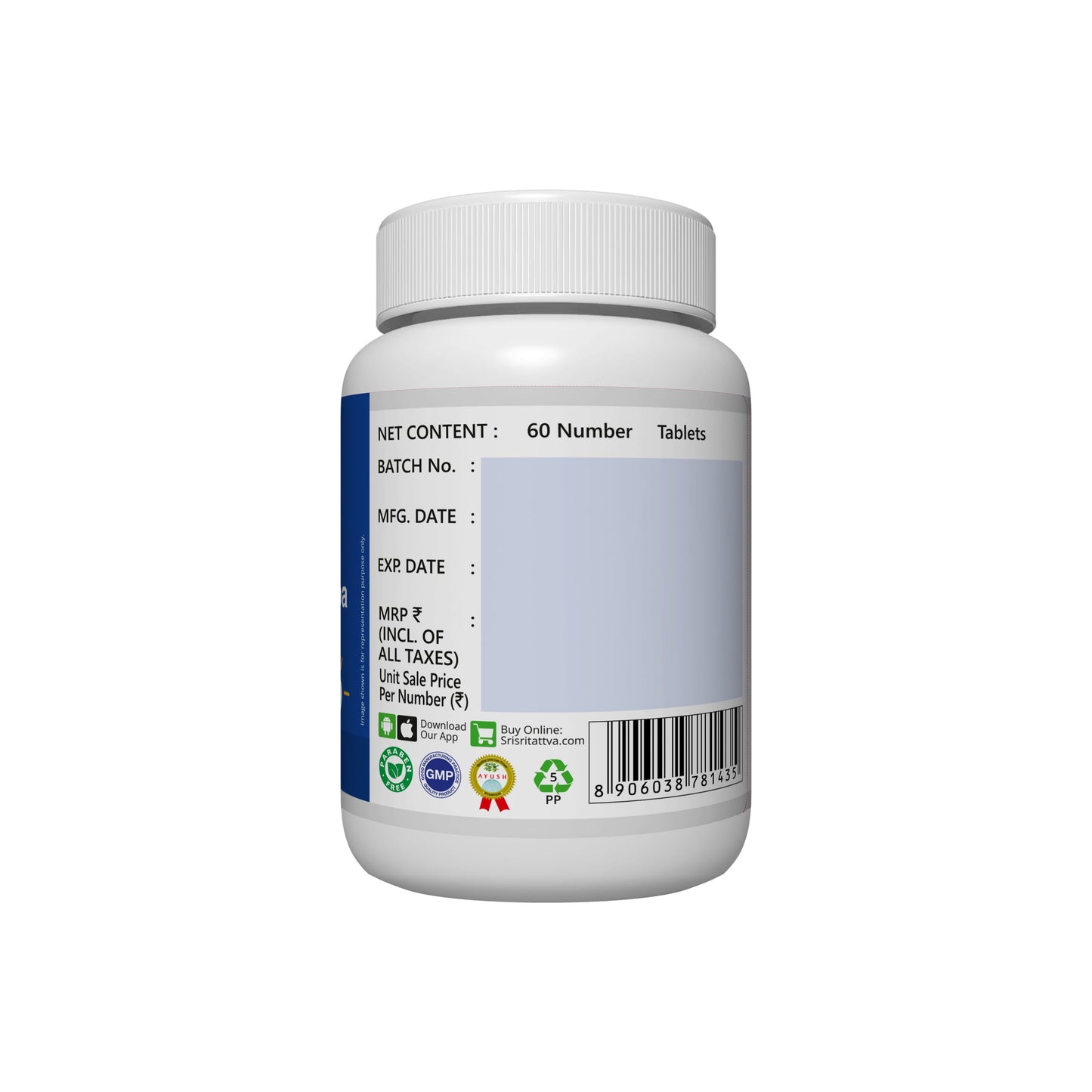 Navahridaya Kalpa | Cardiac Tonic | Ayurvedic Natural Product | 60 Tabs, 500 mg 500mg